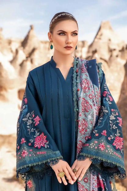 Maria B | M Prints Winter 23 | MPT-2005-B - Pakistani Designer Dress - by Maria B | Type: Luxury - 100% Original at Saira Sultan