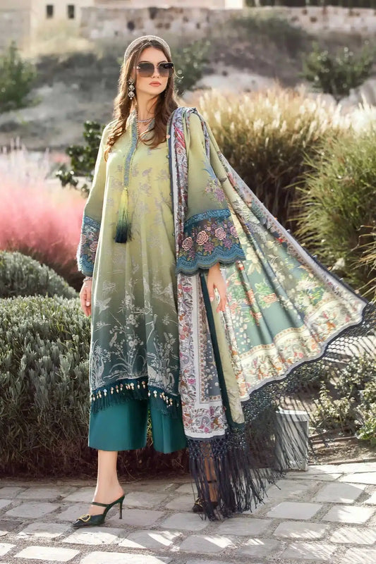 Maria B | M Prints Winter 23 | MPT-2007-A - Pakistani Designer Dress - by Maria B | Type: Luxury - 100% Original at Saira Sultan