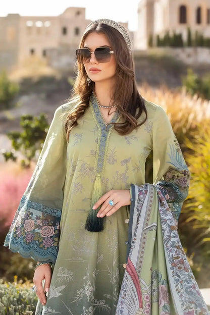 Maria B | M Prints Winter 23 | MPT-2007-A - Pakistani Designer Dress - by Maria B | Type: Luxury - 100% Original at Saira Sultan