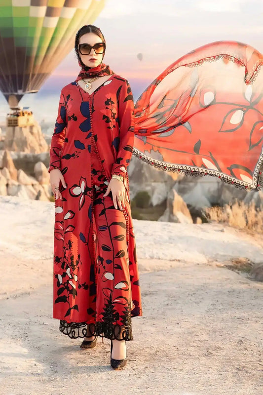 Maria B | M Prints Winter 23 | MPT-2009-A - Pakistani Designer Dress - by Maria B | Type: Luxury - 100% Original at Saira Sultan