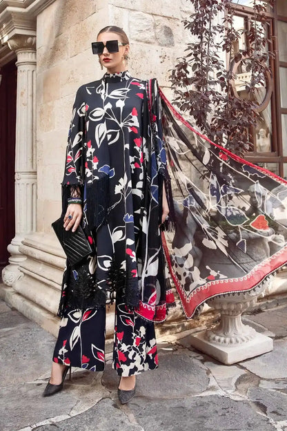 Maria B | M Prints Winter 23 | MPT-2009-B - Pakistani Designer Dress - by Maria B | Type: Luxury - 100% Original at Saira Sultan