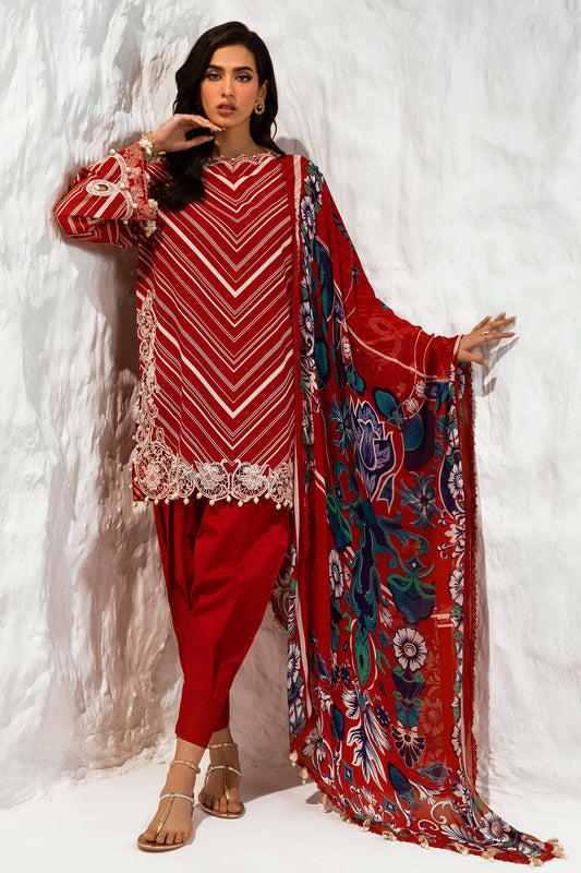Sana Safinaz | Muzlin Summer 24 | 002A-CI - Pakistani Designer Dress - by Sana Safinaz | Type: Luxury - 100% Original at Saira Sultan