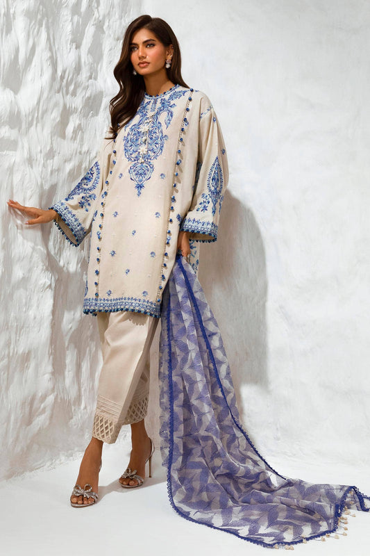 Sana Safinaz | Muzlin Summer 24 | 009A-CT - Pakistani Designer Dress - by Sana Safinaz | Type: Luxury - 100% Original at Saira Sultan