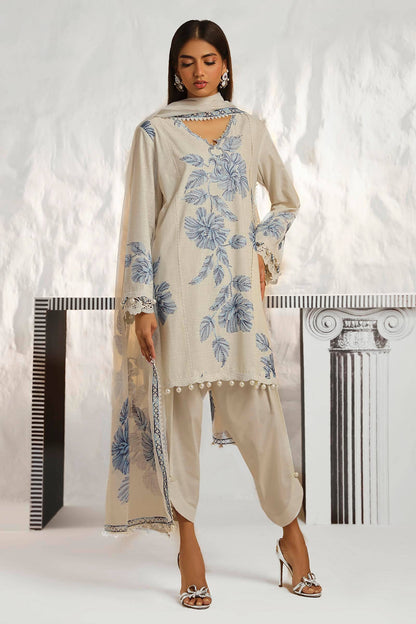 Sana Safinaz | Muzlin Summer 24 | 011A-CT - Pakistani Designer Dress - by Sana Safinaz | Type: Luxury - 100% Original at Saira Sultan