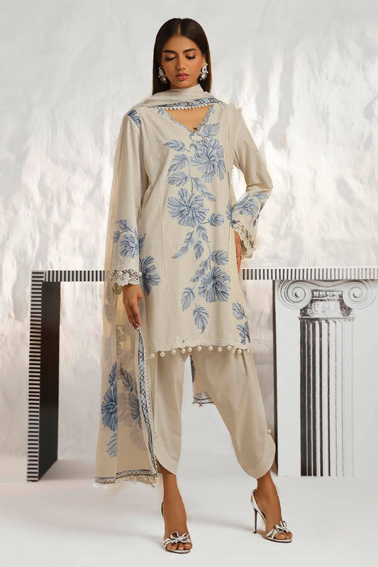Sana Safinaz | Muzlin Summer 24 | 011A-CT - Pakistani Designer Dress - by Sana Safinaz | Type: Luxury - 100% Original at Saira Sultan