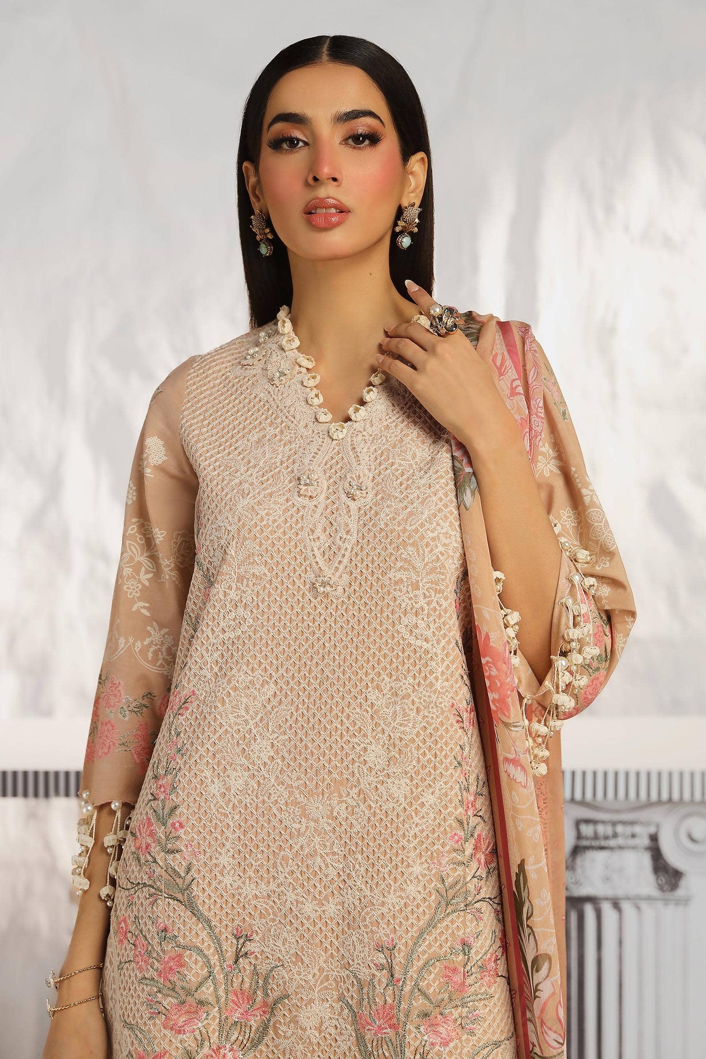 Sana Safinaz | Muzlin Summer 24 | 012B-CJ - Pakistani Designer Dress - by Sana Safinaz | Type: Luxury - 100% Original at Saira Sultan