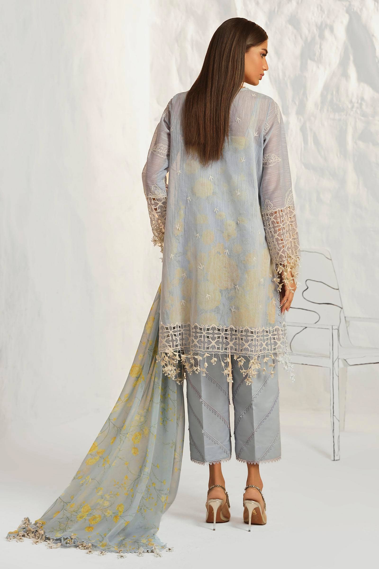 Sana Safinaz | Muzlin Summer 24 | 016A-CJ - Pakistani Designer Dress - by Sana Safinaz | Type: Luxury - 100% Original at Saira Sultan