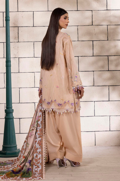 Sana Safinaz | Muzlin Spring 25 | M251-002A-3CV S Pale Peach Net