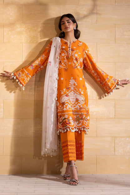 Sana Safinaz | Muzlin Spring 25 | M251-004B-3CT XL Orange Lawn
