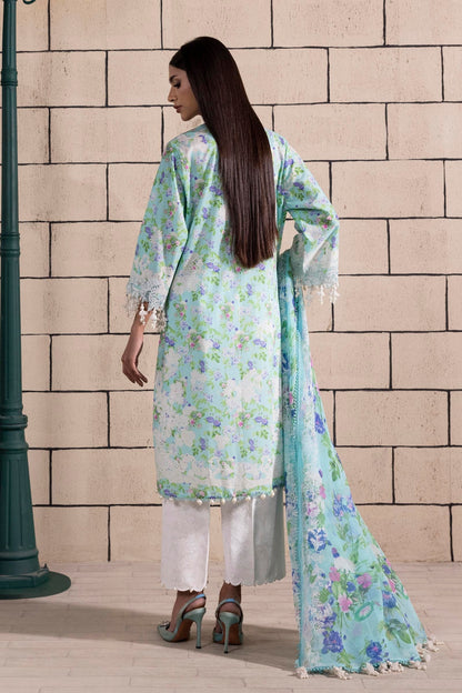 Sana Safinaz | Muzlin Spring 25 | M251-007B-3CI S Light Blue Lawn