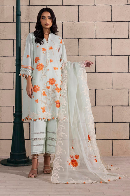 Sana Safinaz | Muzlin Spring 25 | M251-010A-3CS XS Off White Lawn
