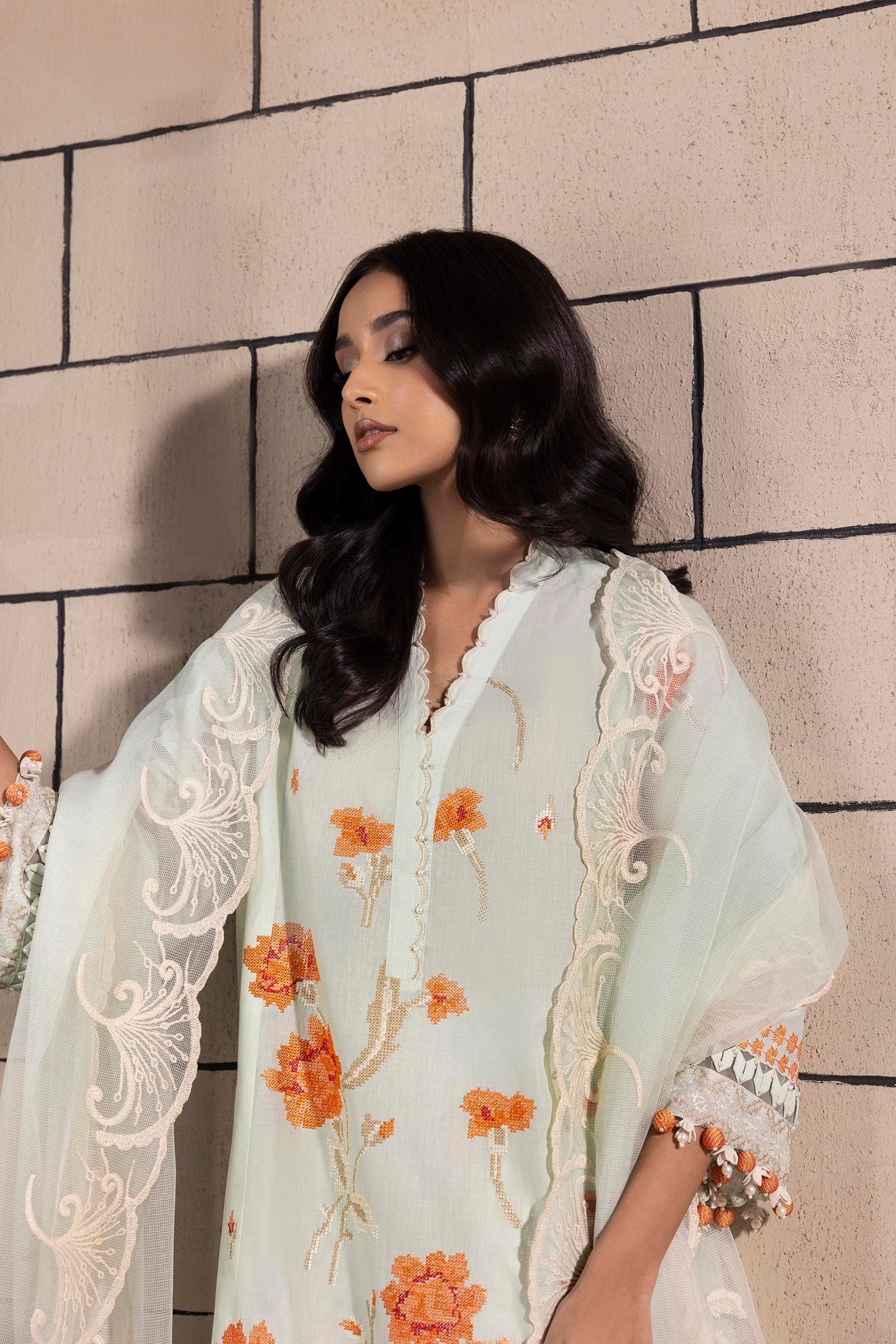 Sana Safinaz | Muzlin Spring 25 | M251-010A-3CS M Off White Lawn