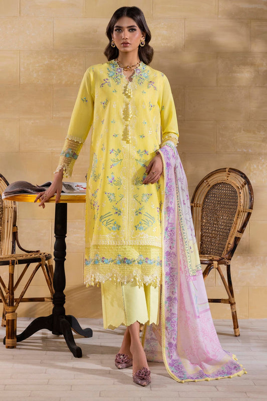 Sana Safinaz | Muzlin Spring 25 | M251-011B-3CV XS Yellow Cambric