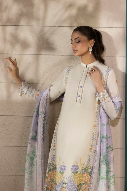 Sana Safinaz | Muzlin Spring 25 | M251-012A-3CV M Off White Lawn