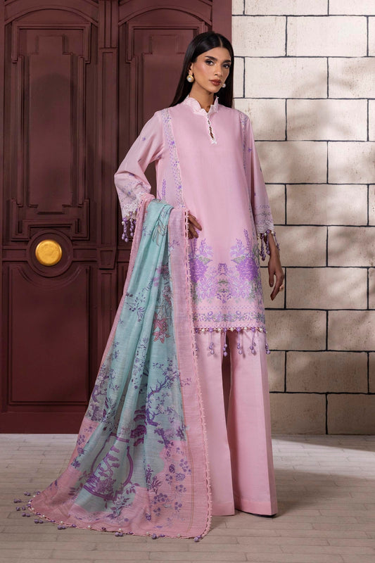 Sana Safinaz | Muzlin Spring 25 | M251-012B-3CV XS Pink Lawn