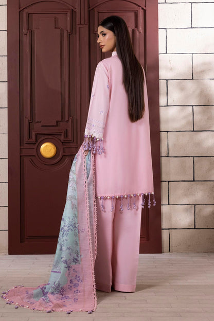 Sana Safinaz | Muzlin Spring 25 | M251-012B-3CV S Pink Lawn