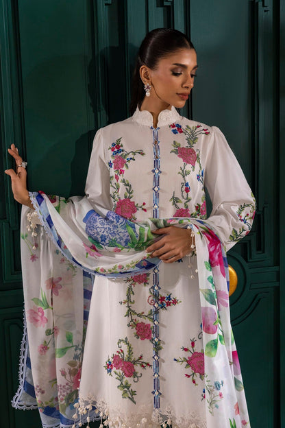 Sana Safinaz | Muzlin Spring 25 | M251-013A-3CL M Off White Lawn