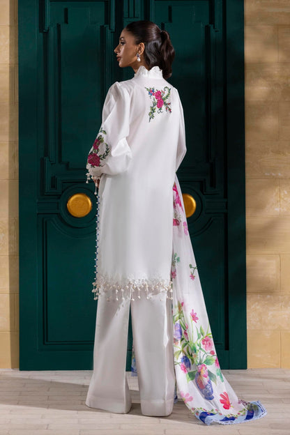 Sana Safinaz | Muzlin Spring 25 | M251-013A-3CL S Off White Lawn