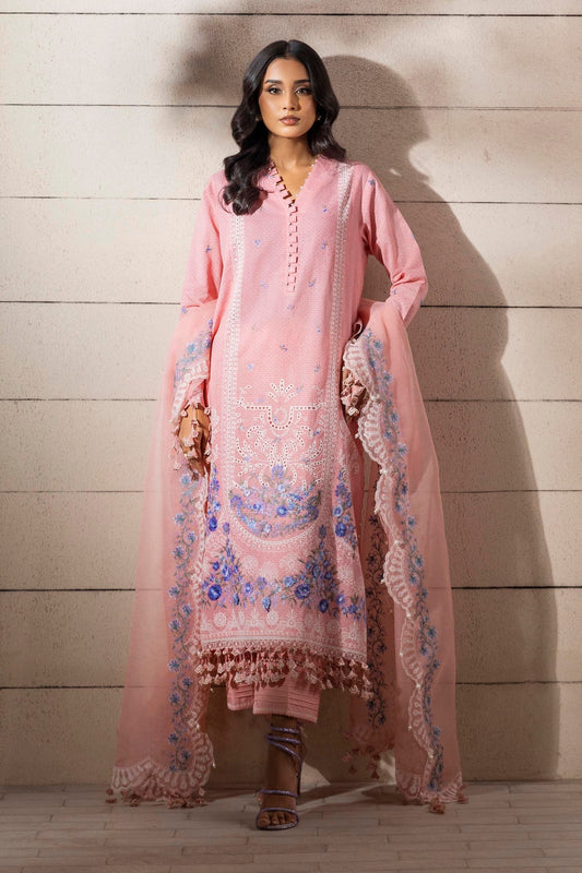 Sana Safinaz | Muzlin Spring 25 | M251-014B-3CT XS Pink Lawn