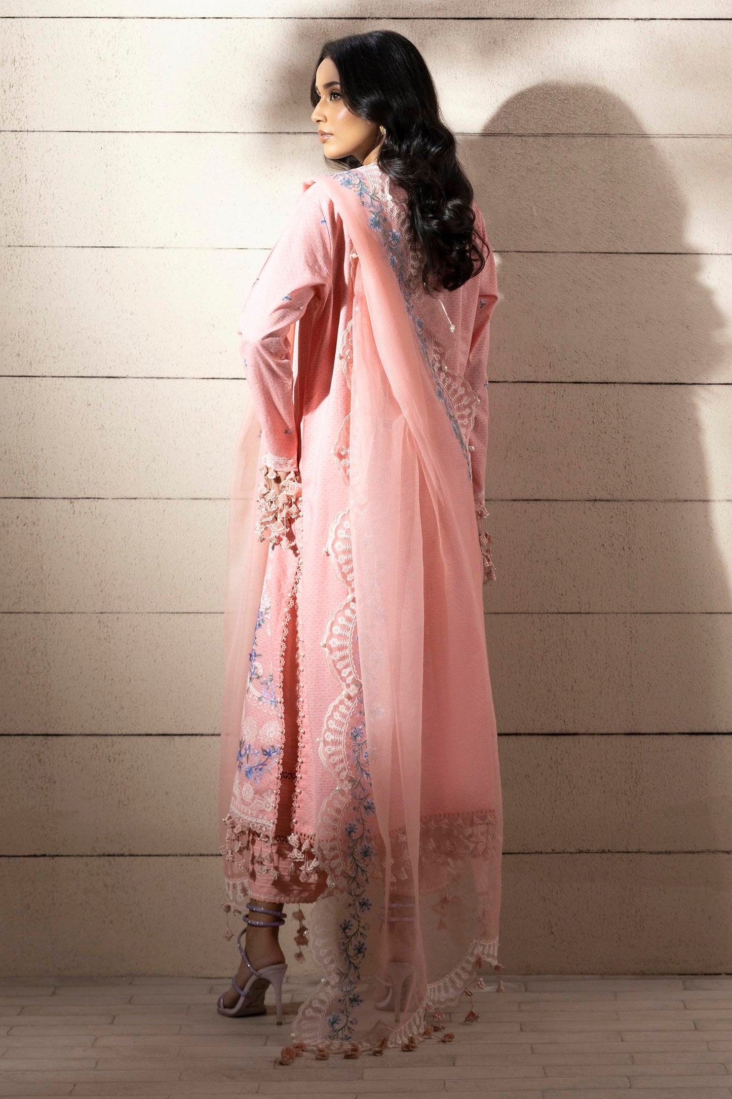 Sana Safinaz | Muzlin Spring 25 | M251-014B-3CT S Pink Lawn
