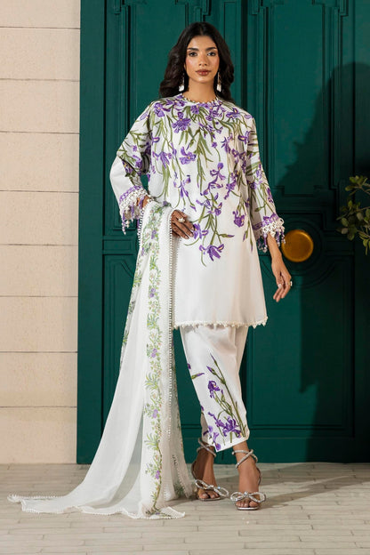 Sana Safinaz | Muzlin Spring 25 | M251-017A-3CJ XS Off White Lawn