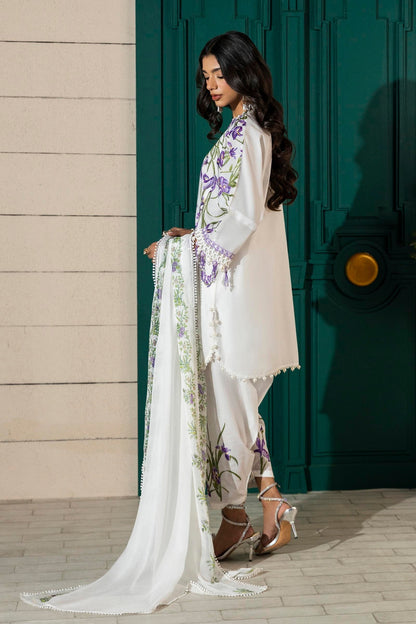 Sana Safinaz | Muzlin Spring 25 | M251-017A-3CJ S Off White Lawn