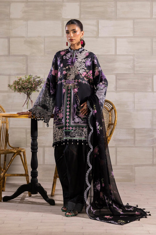 Sana Safinaz | Muzlin Spring 25 | M251-019B-3CS XS Black Lawn