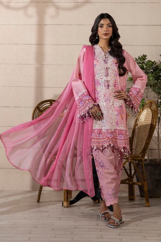 Sana Safinaz | Muzlin Spring 25 | M251-023A-3CI XS Pink Lawn