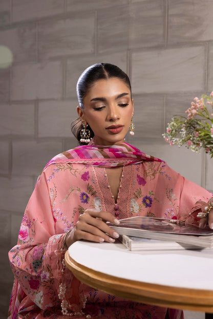 Sana Safinaz | Muzlin Spring 25 | M251-024B-3CI L Peach Pink Lawn