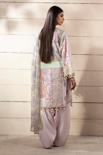 Sana Safinaz | Muzlin Spring 25 | M251-027A-3CI S Ice Pink Lawn