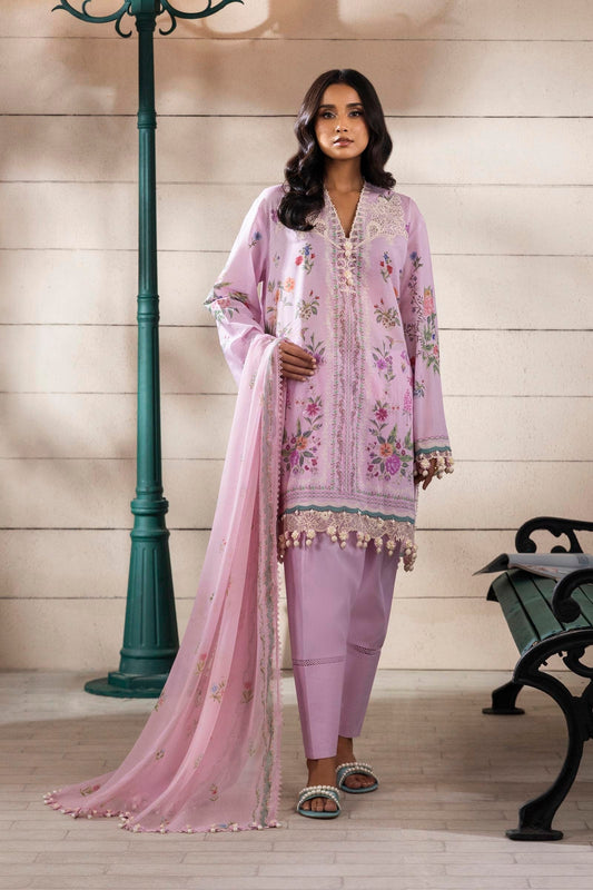 Sana Safinaz | Muzlin Spring 25 | M251-028B-3CI XS Lilac Lawn