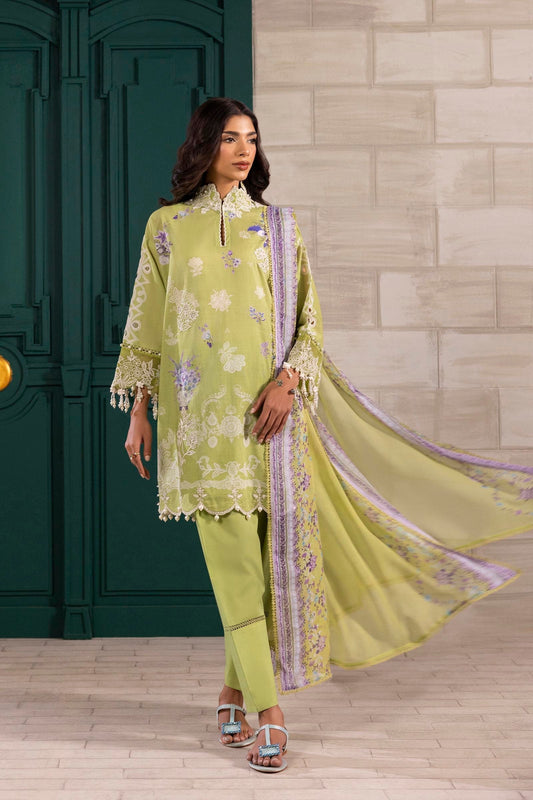 Sana Safinaz | Muzlin Spring 25 | M251-029B-3CI XS Lime Lawn