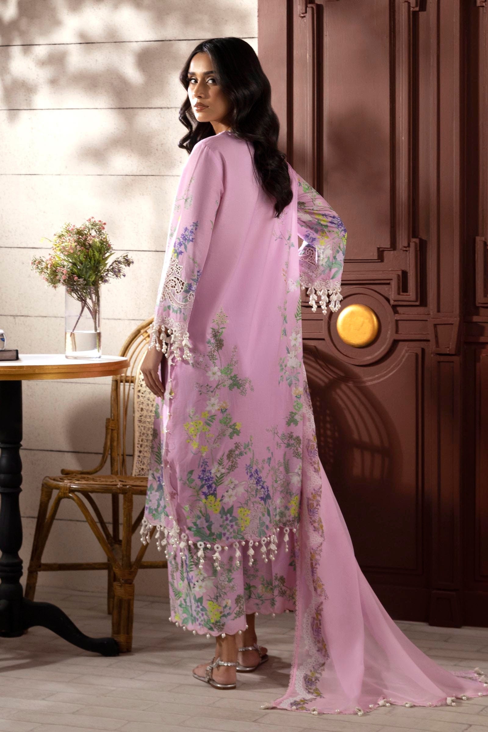 Sana Safinaz | Muzlin Spring 25 | M251-030B-3CI S Lilac Lawn