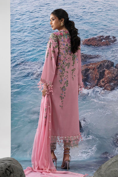 Sana Safinaz | Muzlin Summer 25 | 002A S Salmon Pink Lawn