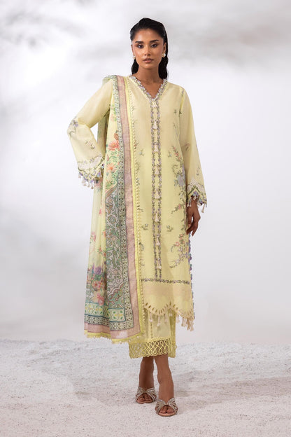 Sana Safinaz | Muzlin Summer 25 | 009A Custom Size Lime Lawn