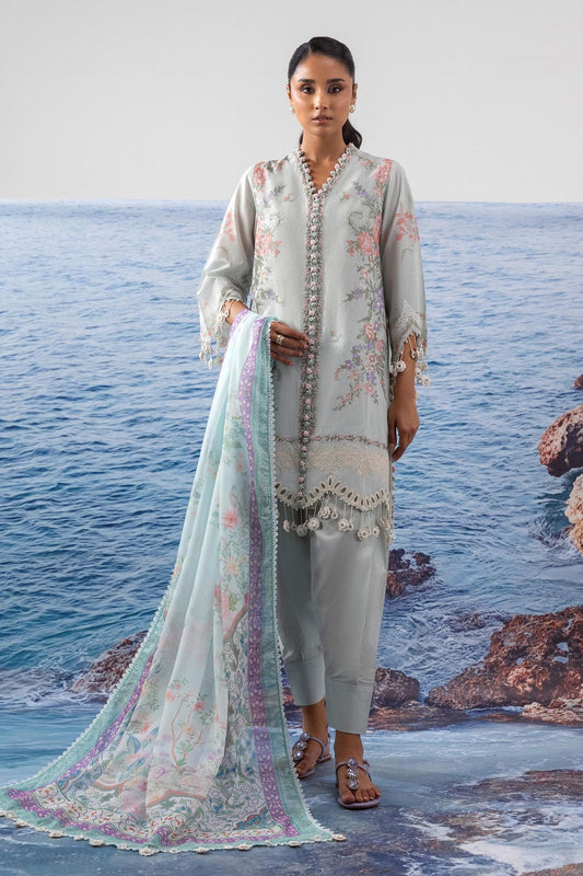 Sana Safinaz | Muzlin Summer 25 | 009B XS Gray Lawn