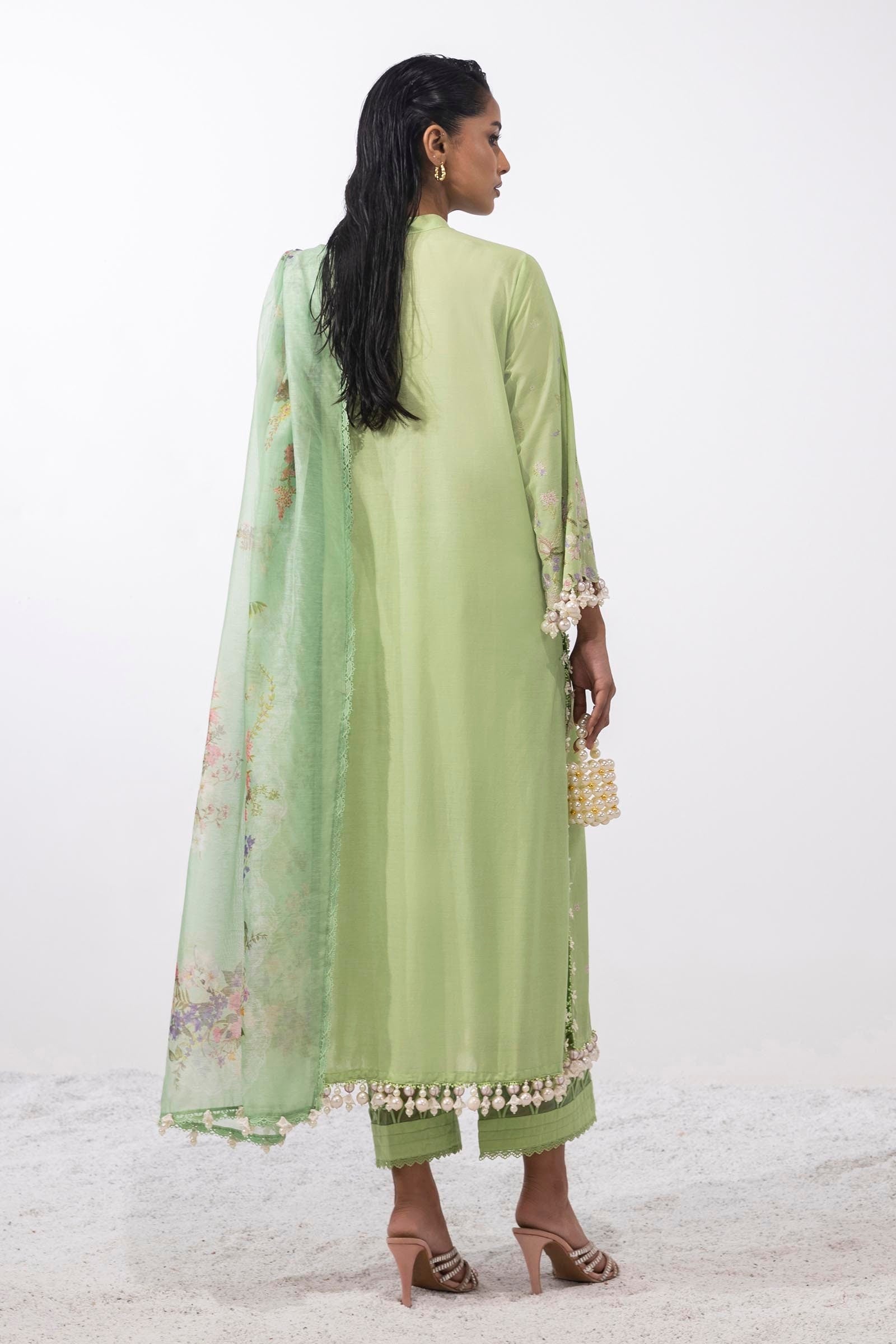 Sana Safinaz | Muzlin Summer 25 | 015B S Sage Lawn