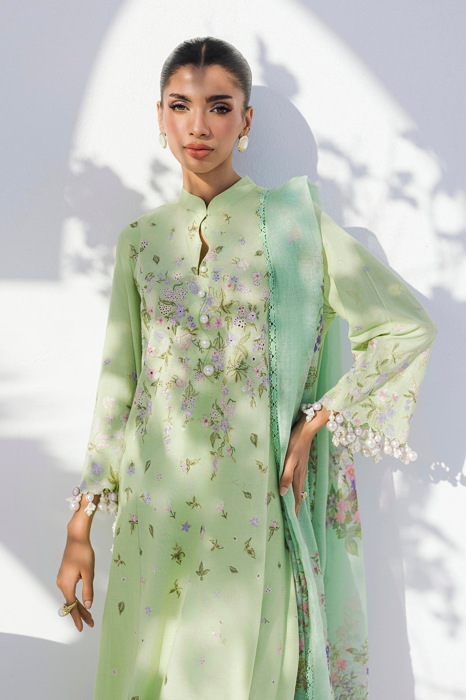 Sana Safinaz | Muzlin Summer 25 | 015B Custom Size Sage Lawn