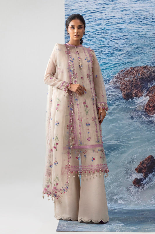 Sana Safinaz | Muzlin Summer 25 | 016A XS Off White Net