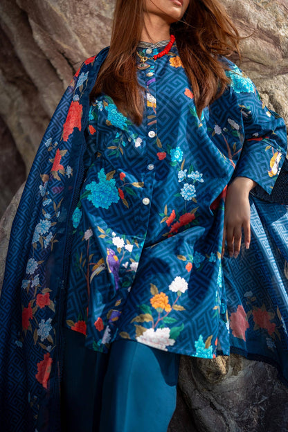 Sana Safinaz | Mahay Spring 24 | H241-013B-2BK - Pakistani Designer Dress - by Sana Safinaz | Type: Luxury - 100% Original at Saira Sultan