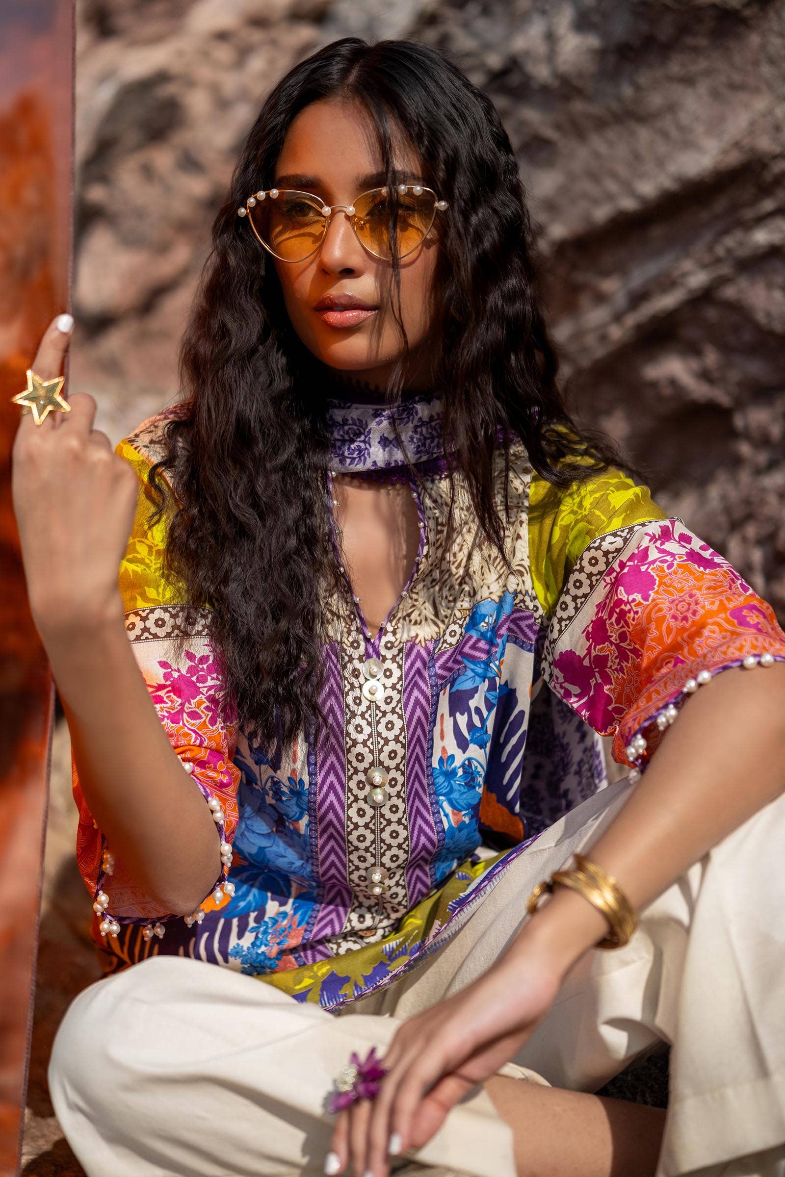 Sana Safinaz | Mahay Spring 24 | H241-015B-2I - Pakistani Designer Dress - by Sana Safinaz | Type: Luxury - 100% Original at Saira Sultan