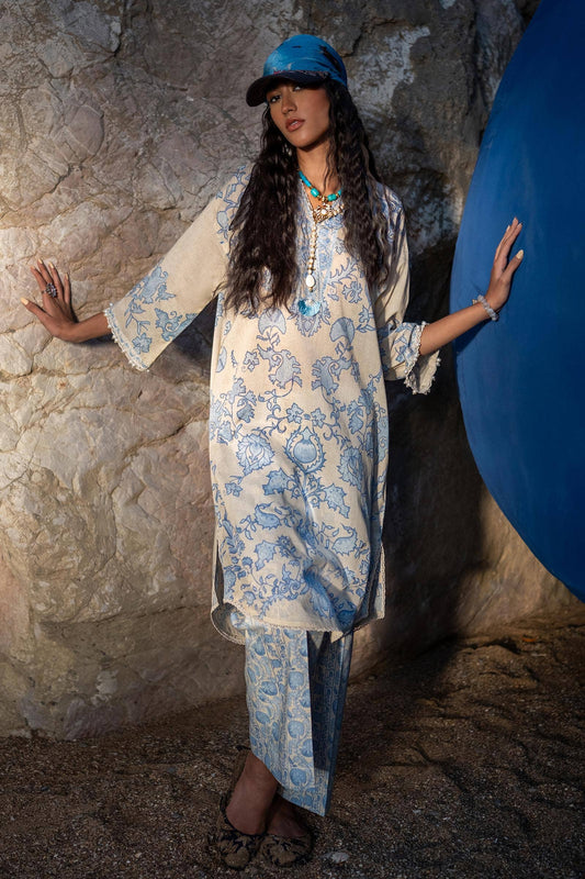 Sana Safinaz | Mahay Spring 24 | H241-025B-2AC - Pakistani Designer Dress - by Sana Safinaz | Type: Luxury - 100% Original at Saira Sultan