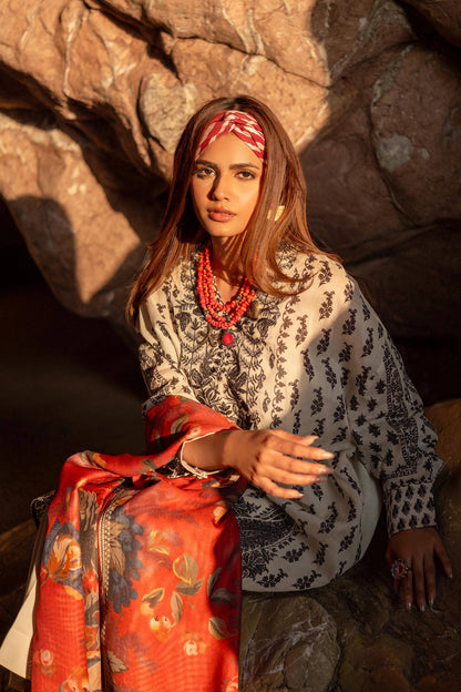 Sana Safinaz | Mahay Spring 24 | H241-006A-2BS - Pakistani Designer Dress - by Sana Safinaz | Type: Luxury - 100% Original at Saira Sultan