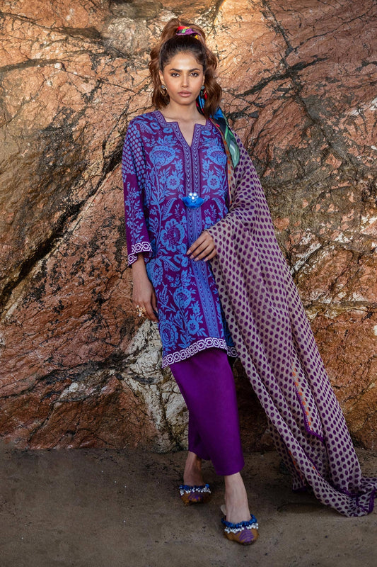 Sana Safinaz | Mahay Spring 24 | H241-010B-3CI - Pakistani Designer Dress - by Sana Safinaz | Type: Luxury - 100% Original at Saira Sultan