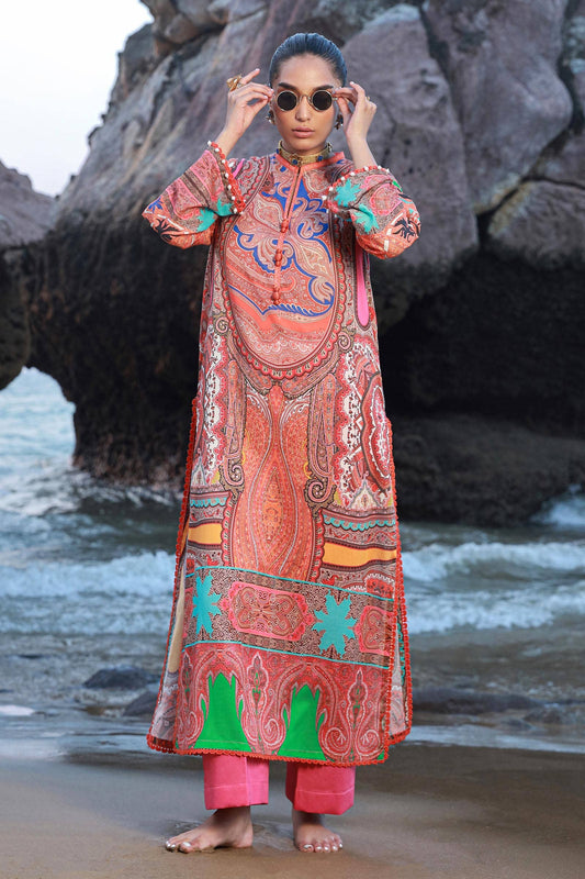 Sana Safinaz | Mahay Spring 24 | H241-012A-2C - Pakistani Designer Dress - by Sana Safinaz | Type: Luxury - 100% Original at Saira Sultan