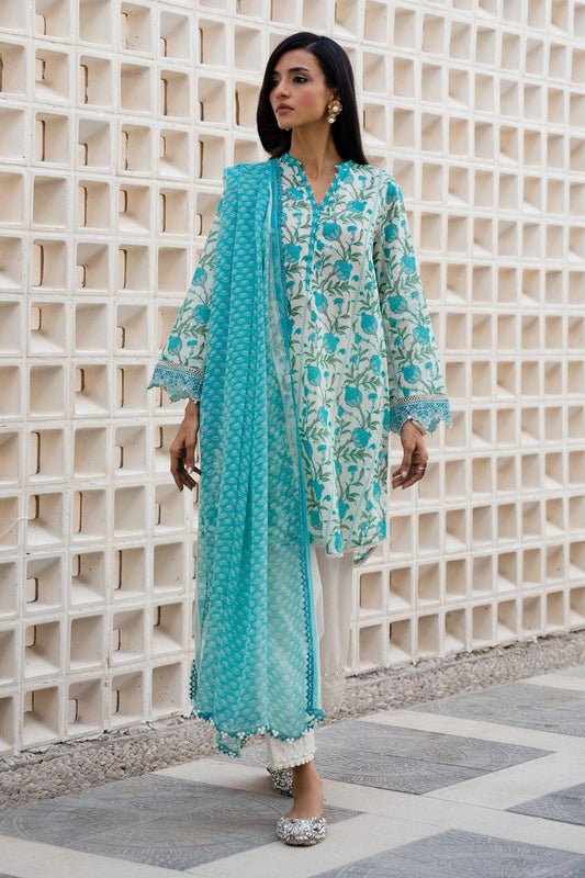 Sana Safinaz | Mahay Spring 24 | H241-002A-2BI - Pakistani Designer Dress - by Sana Safinaz | Type: Luxury - 100% Original at Saira Sultan