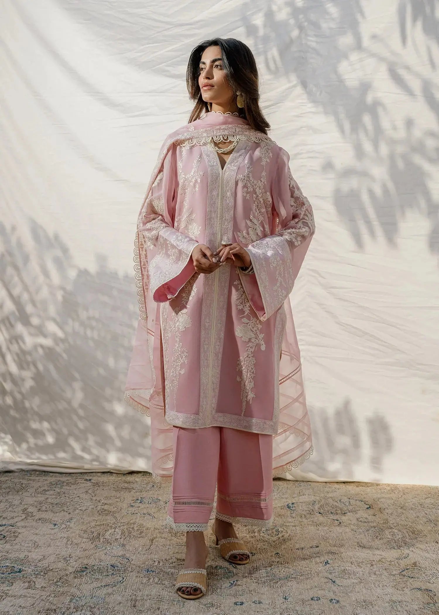 Mahgul | Eid Edit 2024 | Blush Coral - Pakistani Designer Dress - by Mahgul | Type: Luxury - 100% Original at Saira Sultan