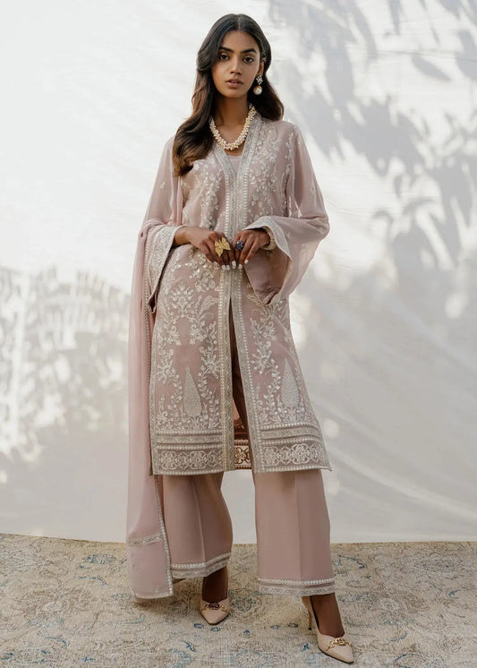 Mahgul | Eid Edit 2024 | Mauve Flora - Pakistani Designer Dress - by Mahgul | Type: Luxury - 100% Original at Saira Sultan
