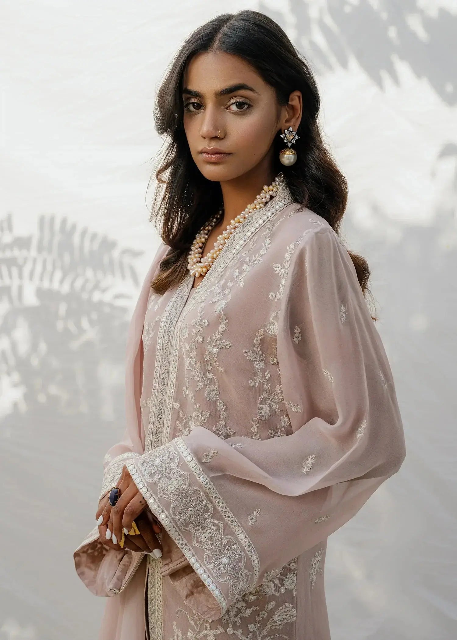 Mahgul | Eid Edit 2024 | Mauve Flora - Pakistani Designer Dress - by Mahgul | Type: Luxury - 100% Original at Saira Sultan