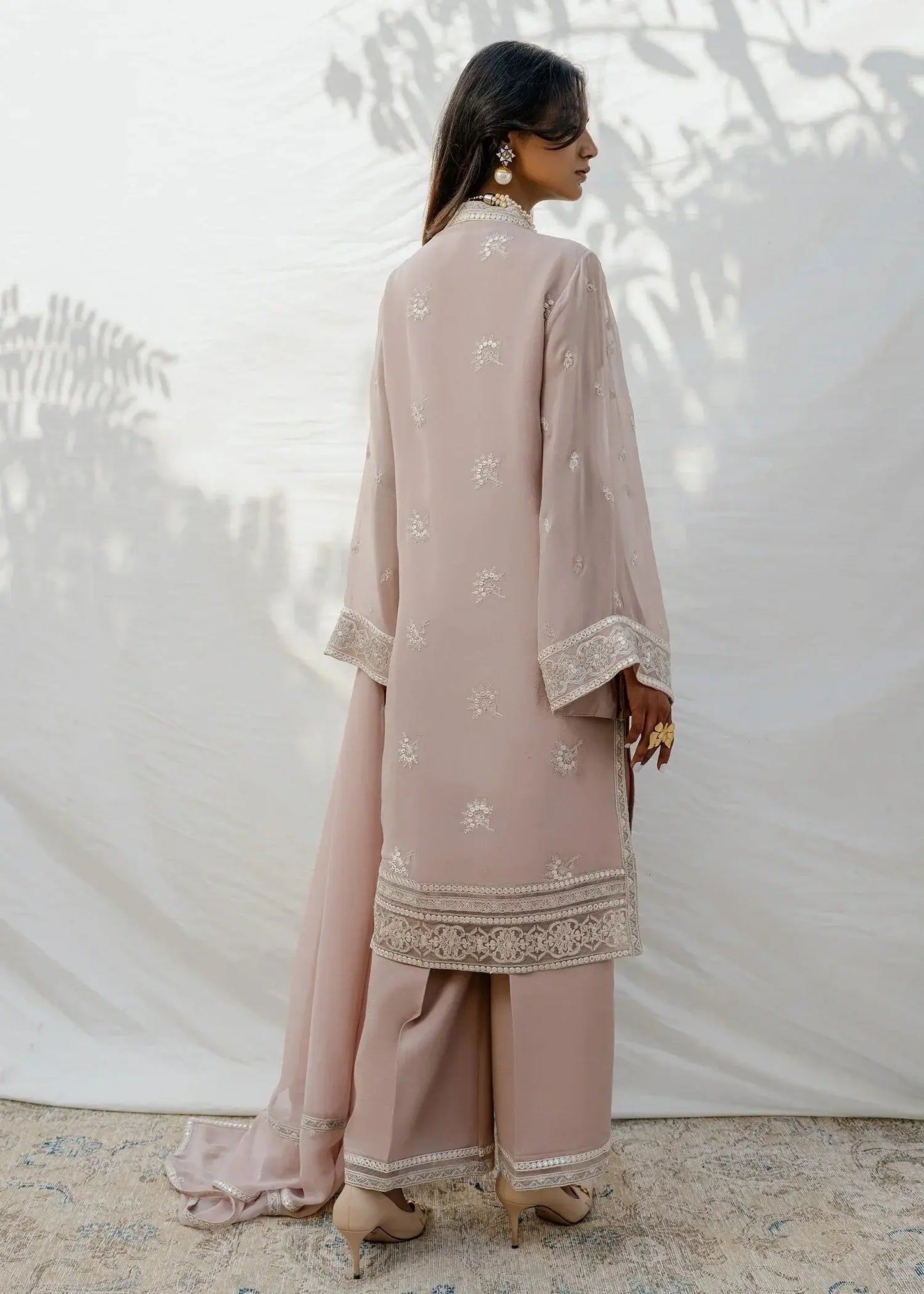 Mahgul | Eid Edit 2024 | Mauve Flora - Pakistani Designer Dress - by Mahgul | Type: Luxury - 100% Original at Saira Sultan